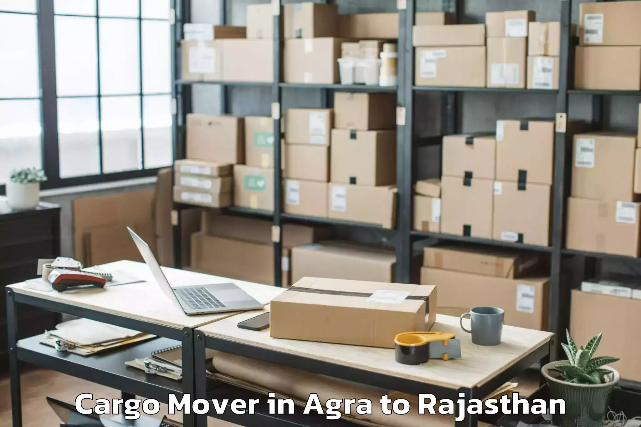 Easy Agra to Padampur Cargo Mover Booking